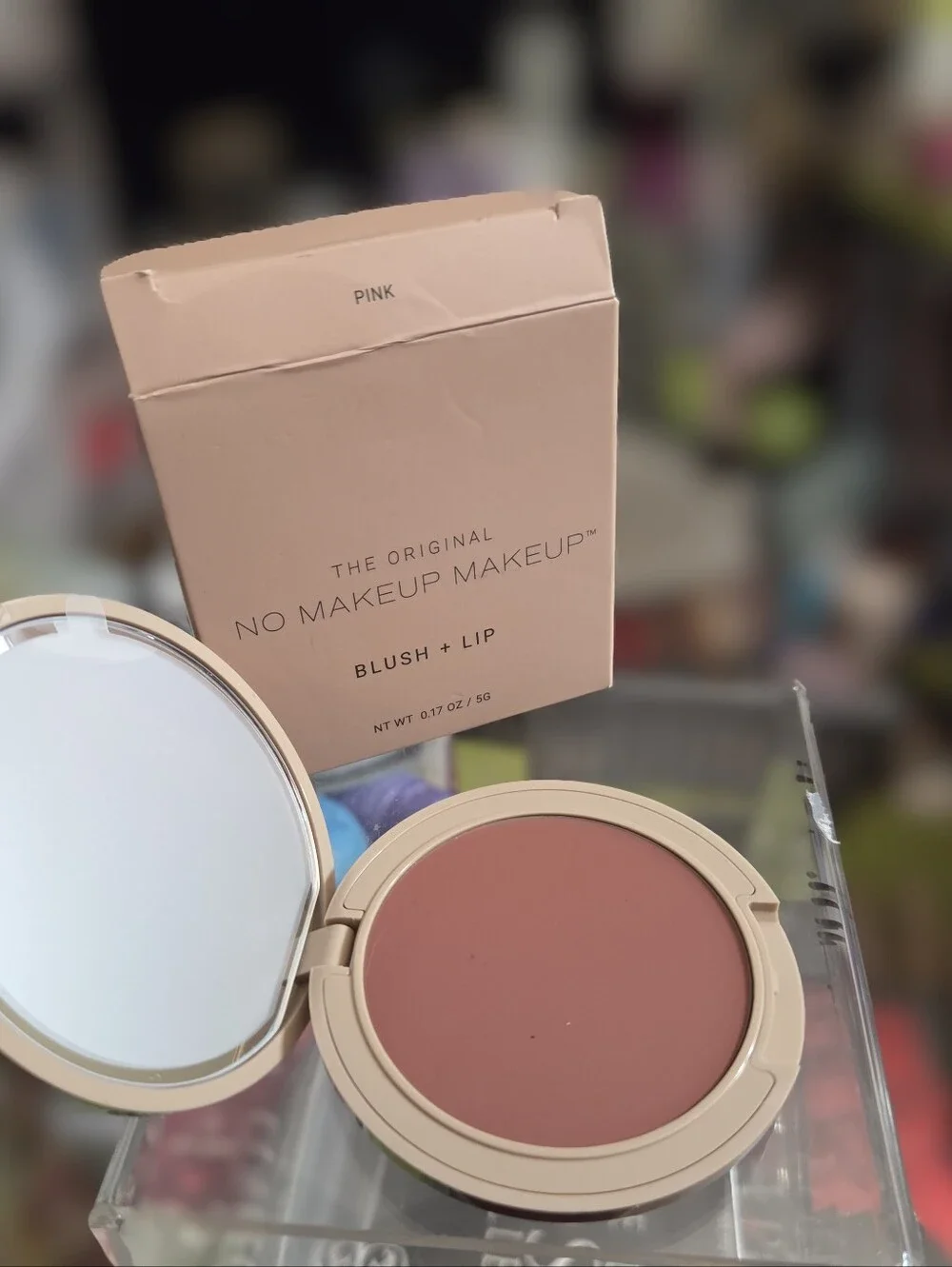 No Makeup Makeup Blush in Pink and No Makeup Makeup Blush Brush